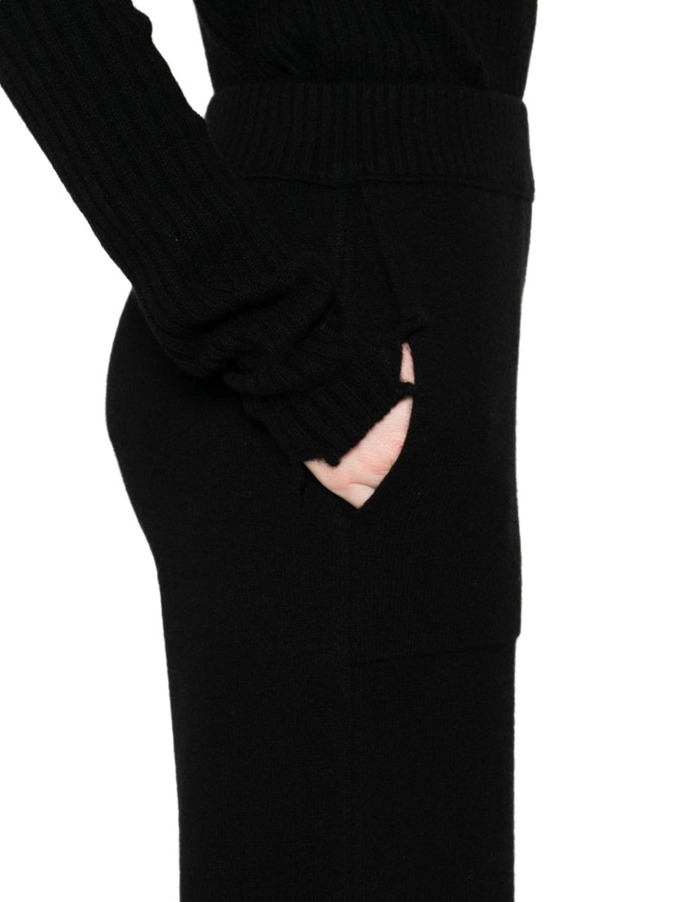 Uma Wang Trousers Black Zwart