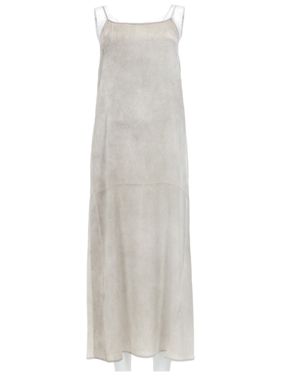 Uma Wang Anaya Square Neck Dress Grijs