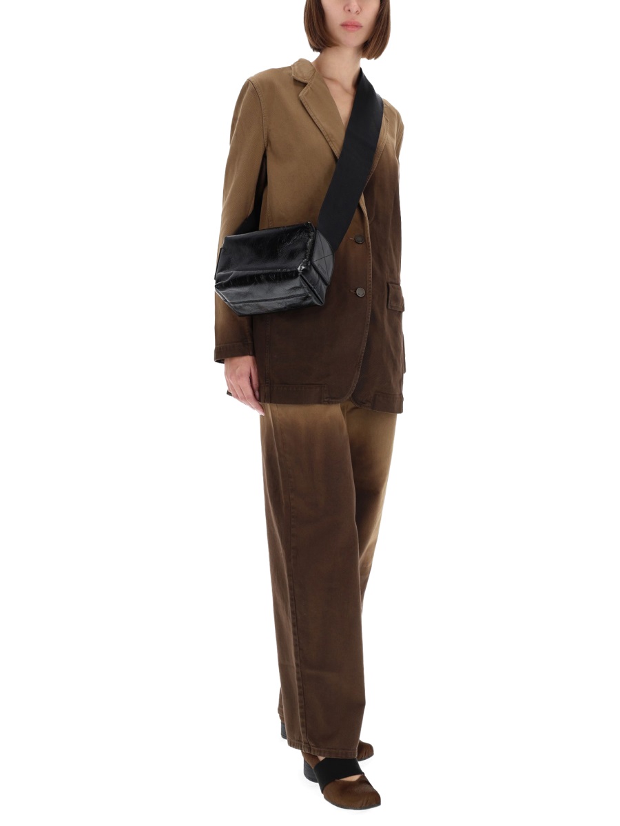 Uma Wang Jane Gradient Dip-Dye Blazer Zwart