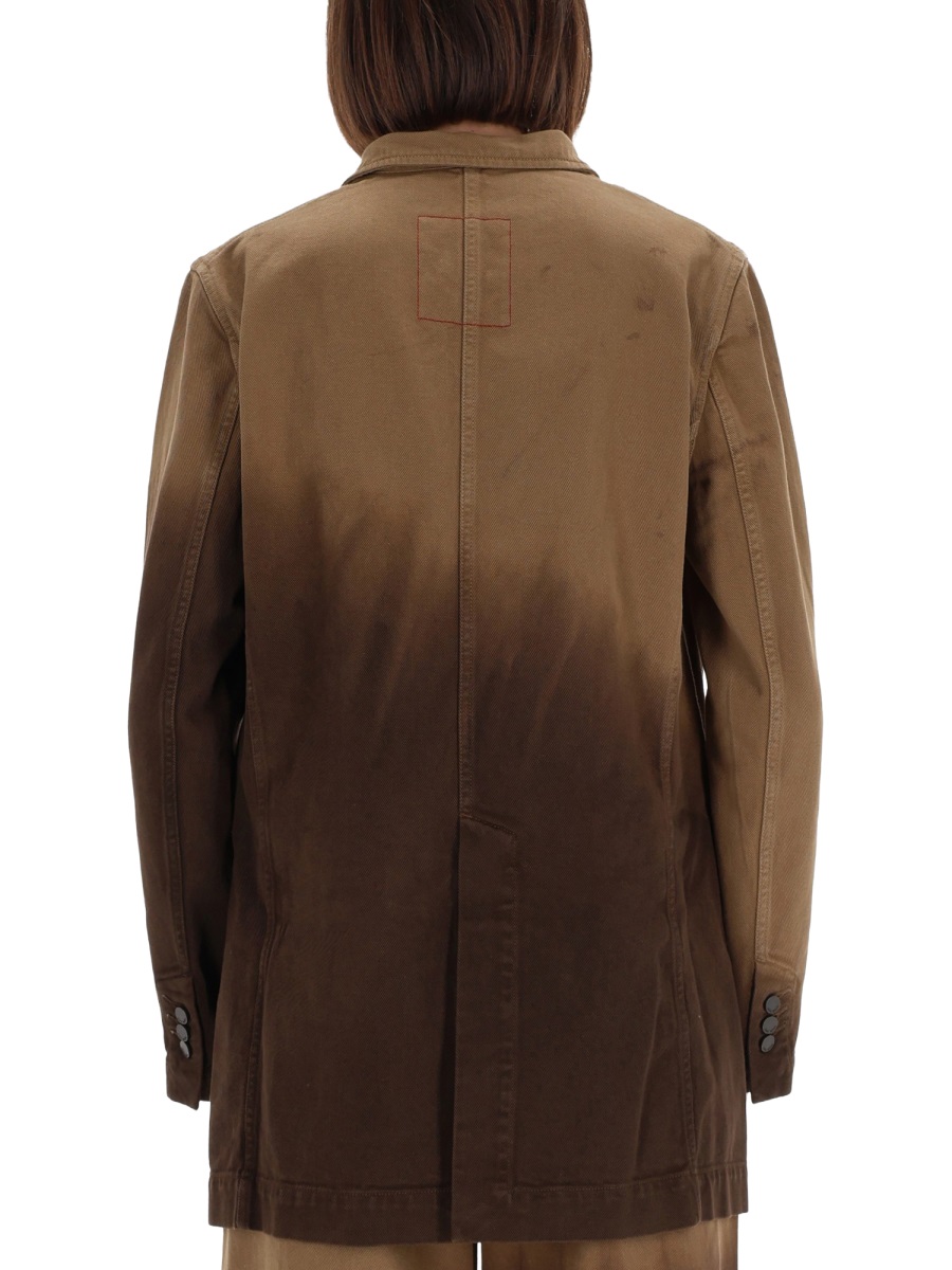 Uma Wang Jane Gradient Dip-Dye Blazer Zwart