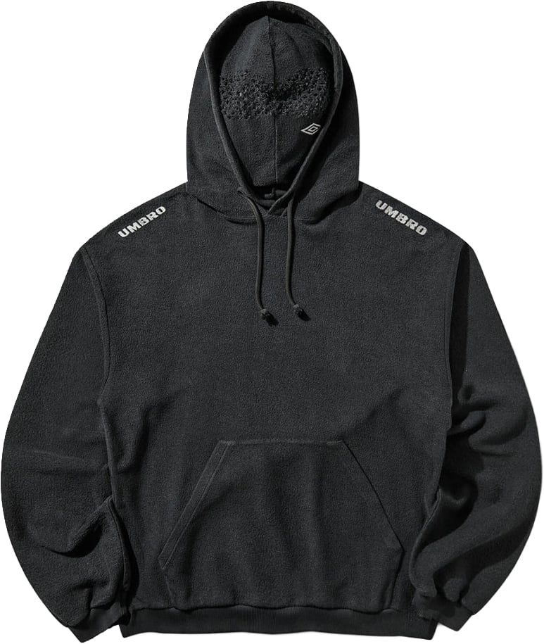 Umbro Felpa Con Cappuccio Lasered Masked Washed Black Divers