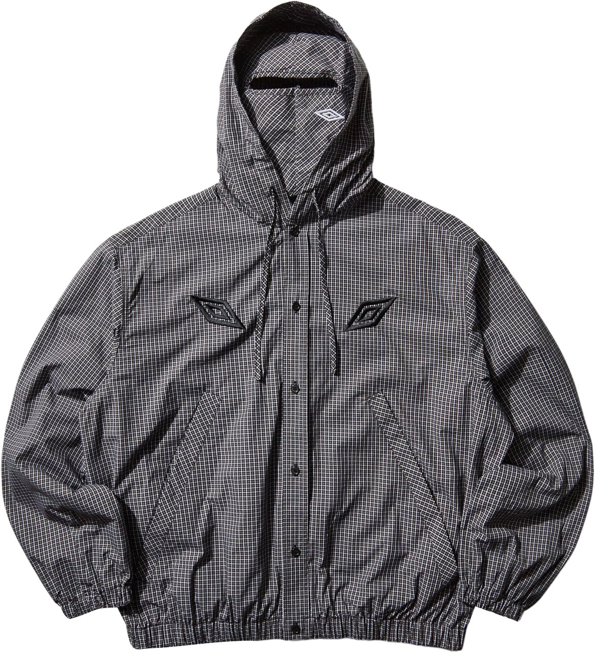 Umbro Giacca Gingham Masked Shirt Coffee Brown Divers