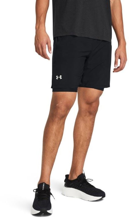 Under Armour Launch 7" 2-in-1 Zwart