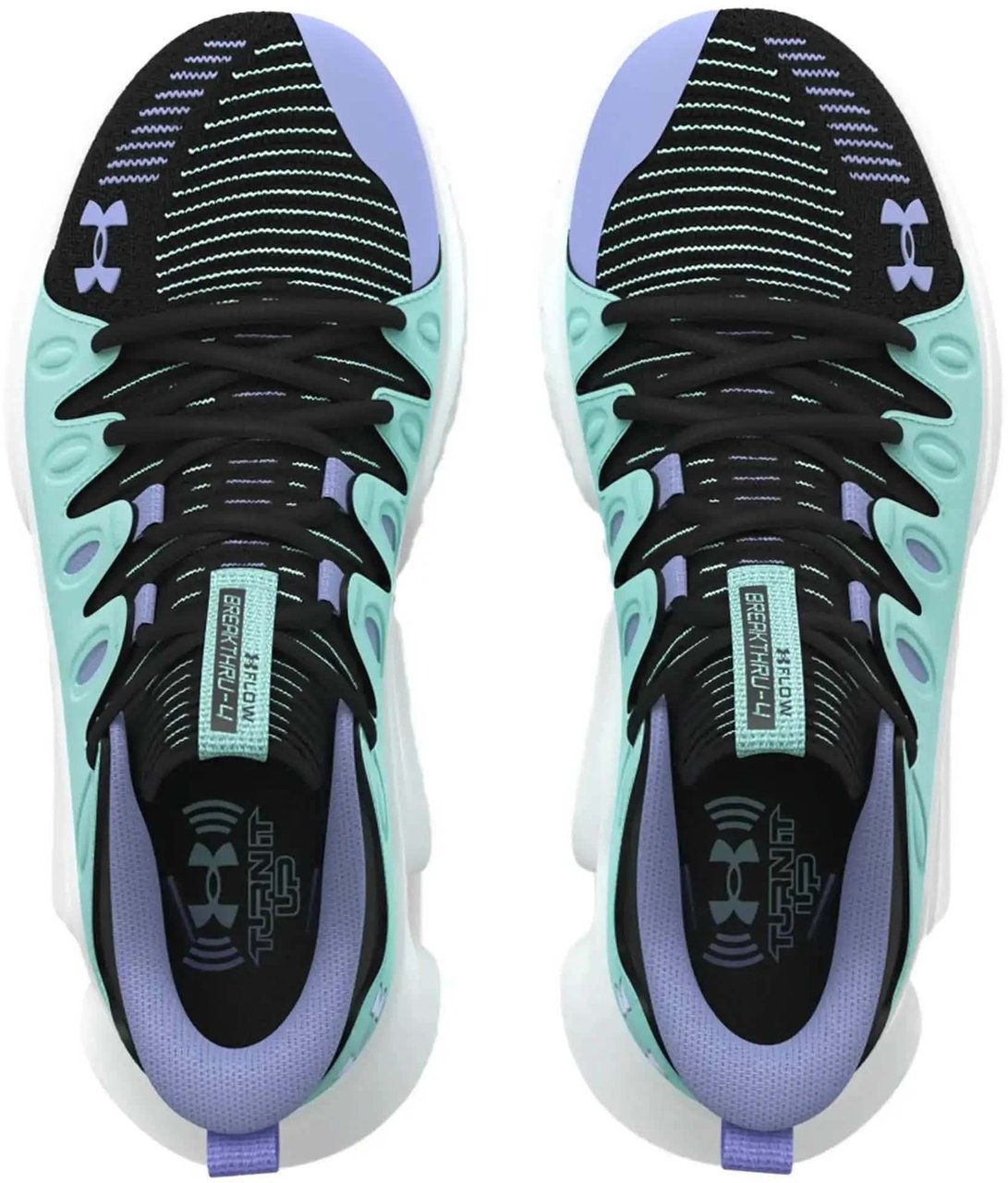 Under Armour Flow Breakthru 4 SOS Black White Blue Blauw