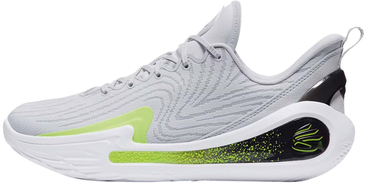 Under Armour Under Armour Curry 12 Basketbalschoen Grijs/Groen Groen