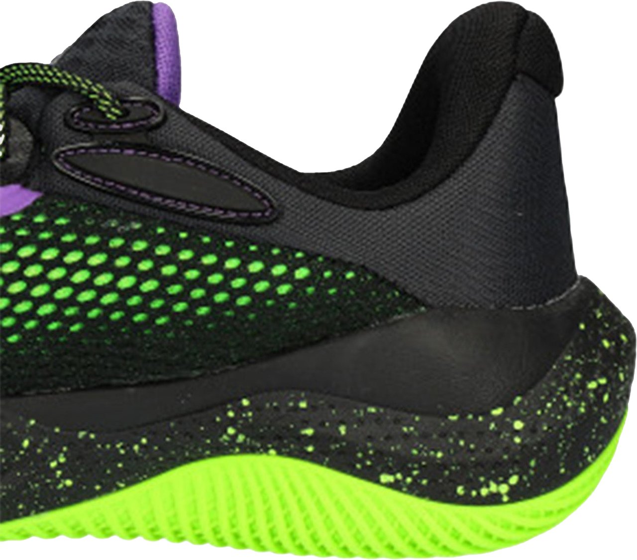 Under Armour Curry Splash 24 Basketbalschoen Zwart / Groen Blauw