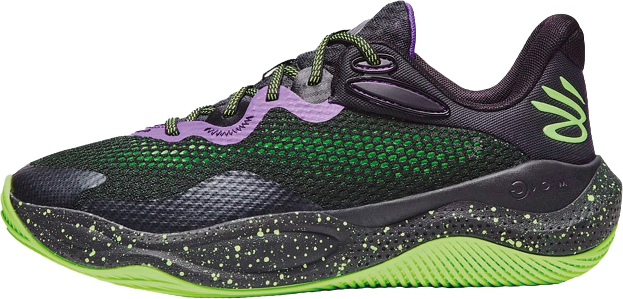 Under Armour Curry Splash 24 Basketbalschoen Zwart / Groen Blauw