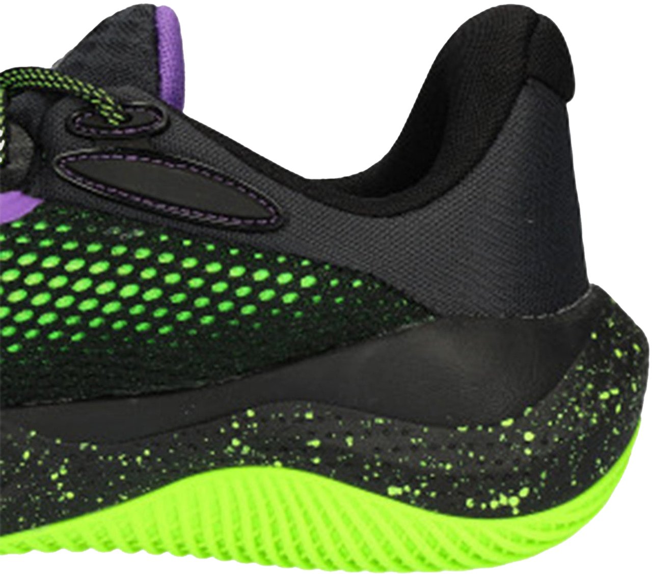 Under Armour Under Armour Curry Splash 24 Basketbalschoen Zwart / Groen Blauw