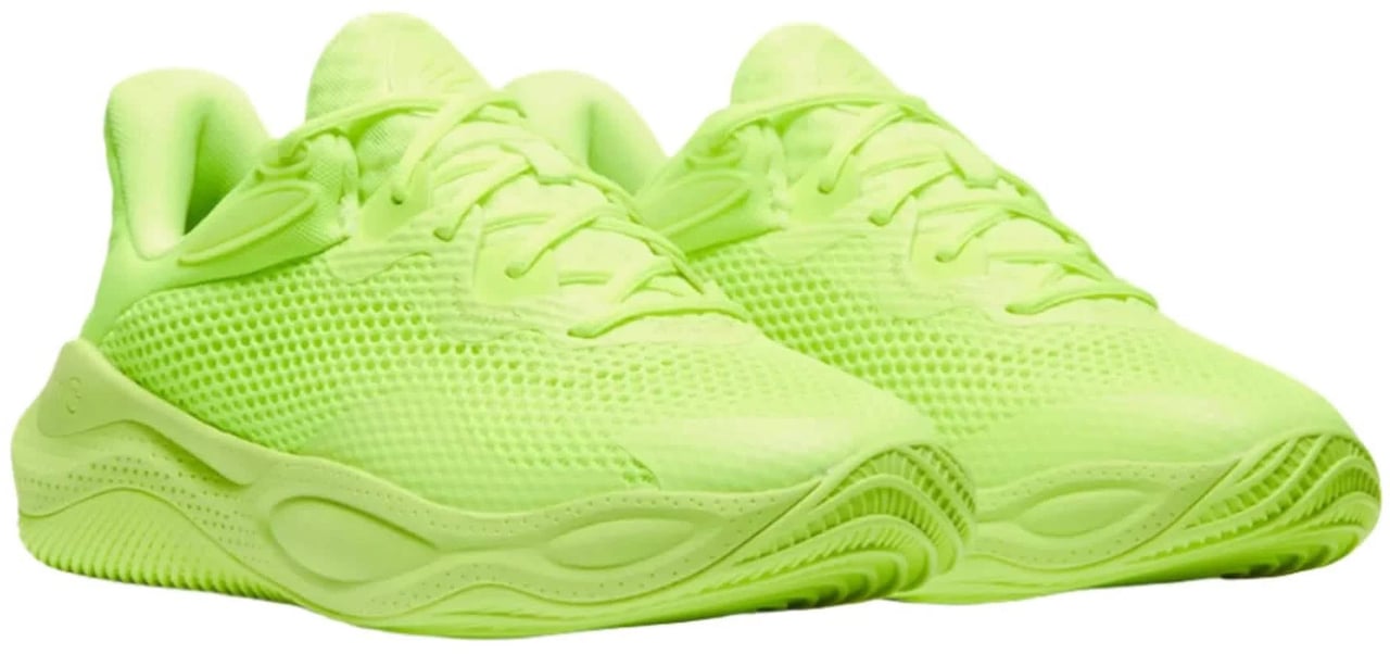 Under Armour Curry Splash 24 Basketbalschoen Geel Blauw