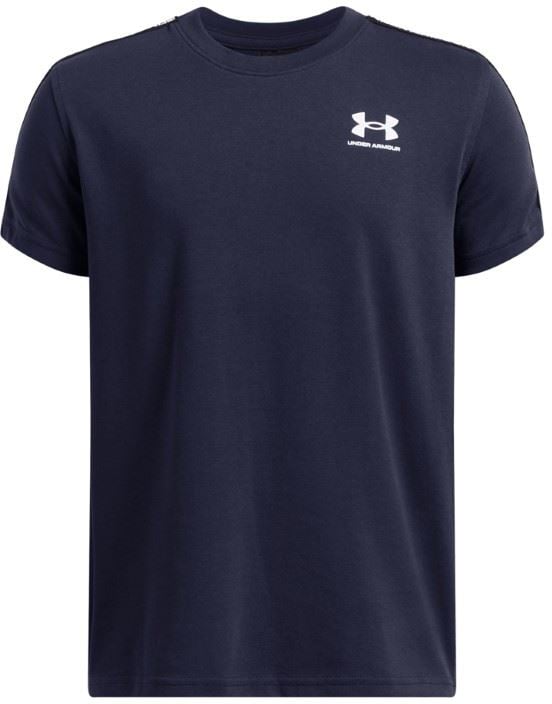 Under Armour Icon Taped SS Blauw