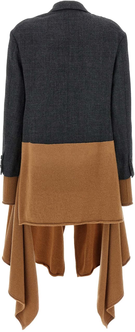 Undercover Multicolor Wool Coat Divers