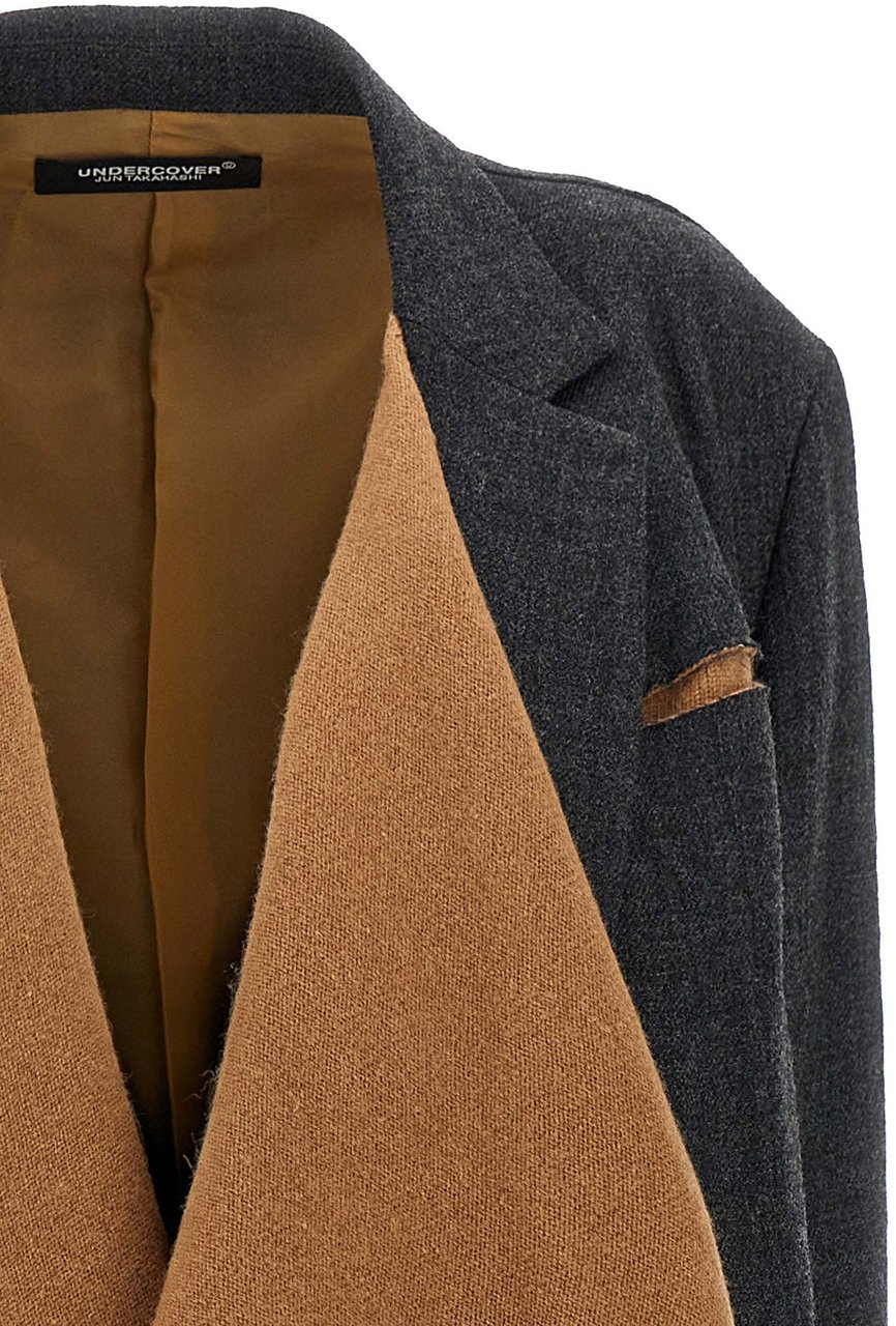 Undercover Multicolor Wool Coat Divers