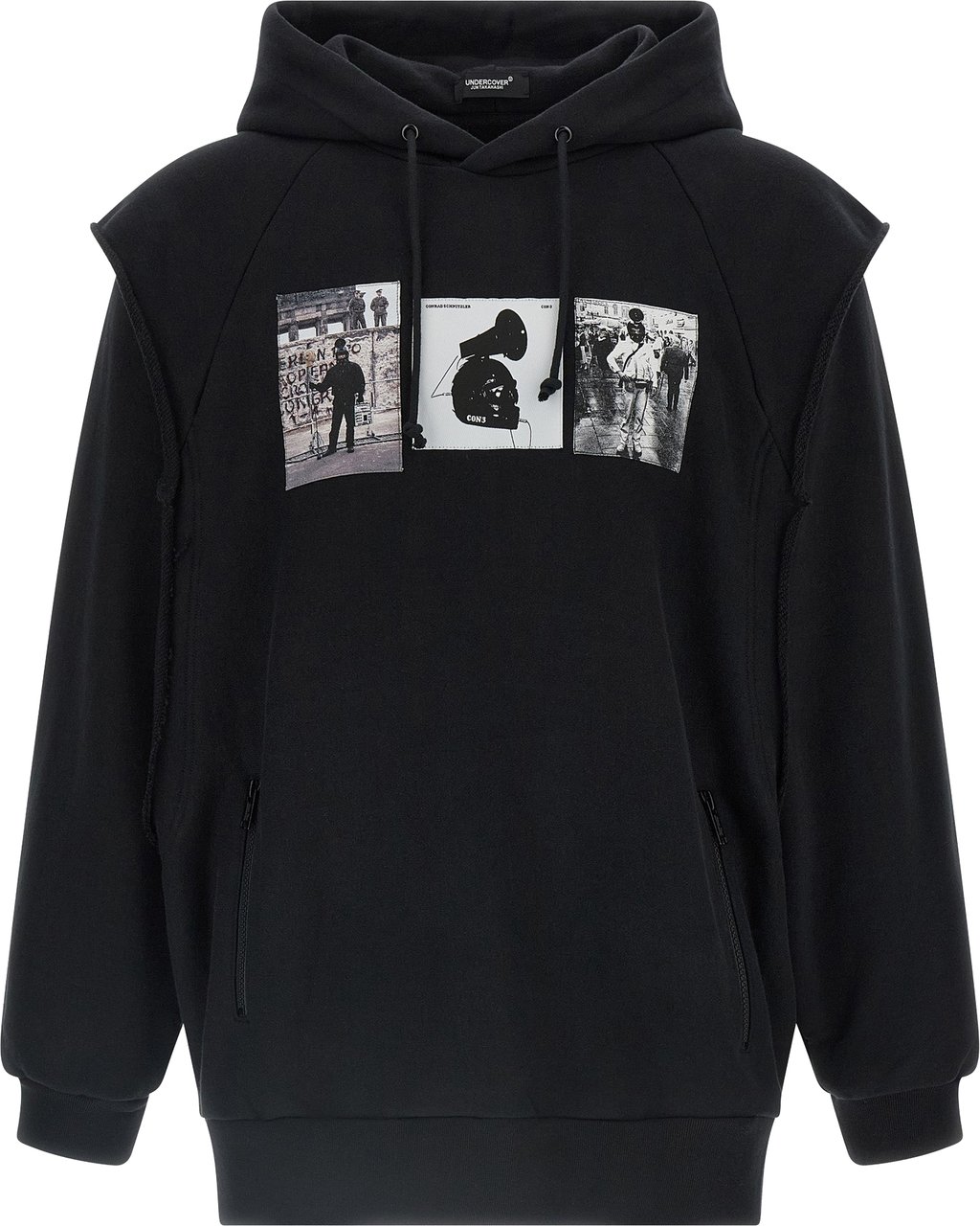 Undercover Black Cotton Sweatshirt Zwart