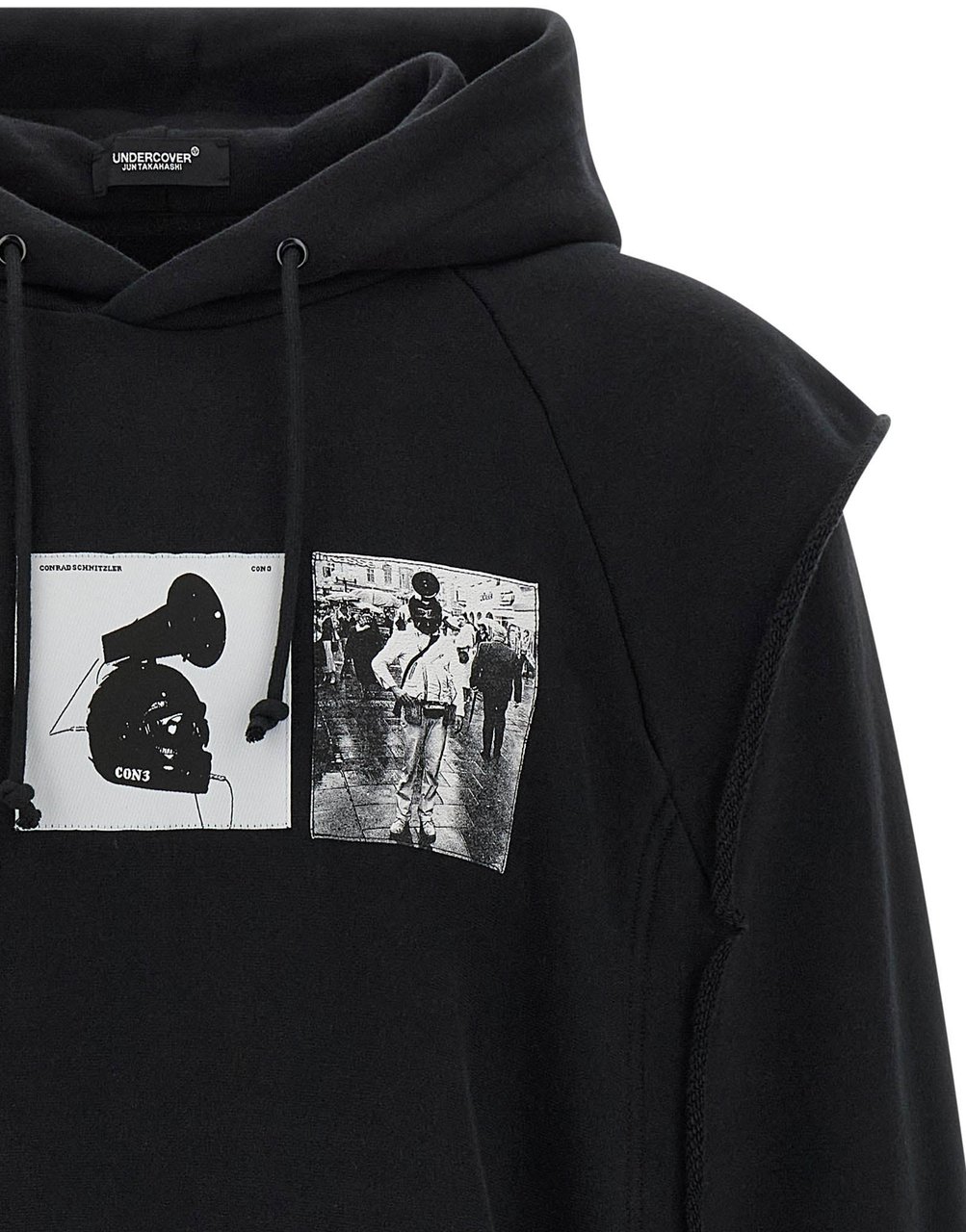 Undercover Black Cotton Sweatshirt Zwart