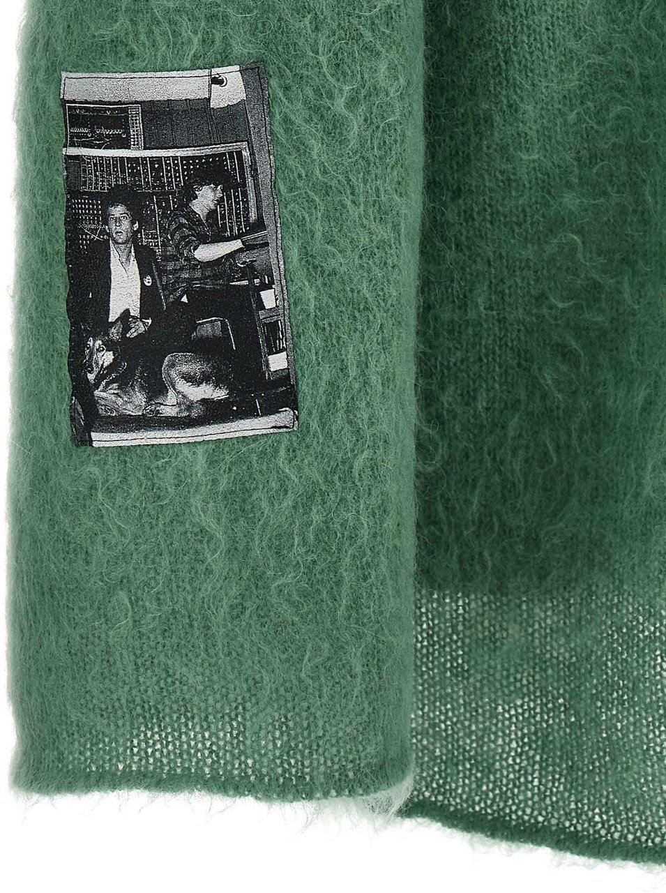 Undercover Bicolor Wool Cardigan Groen