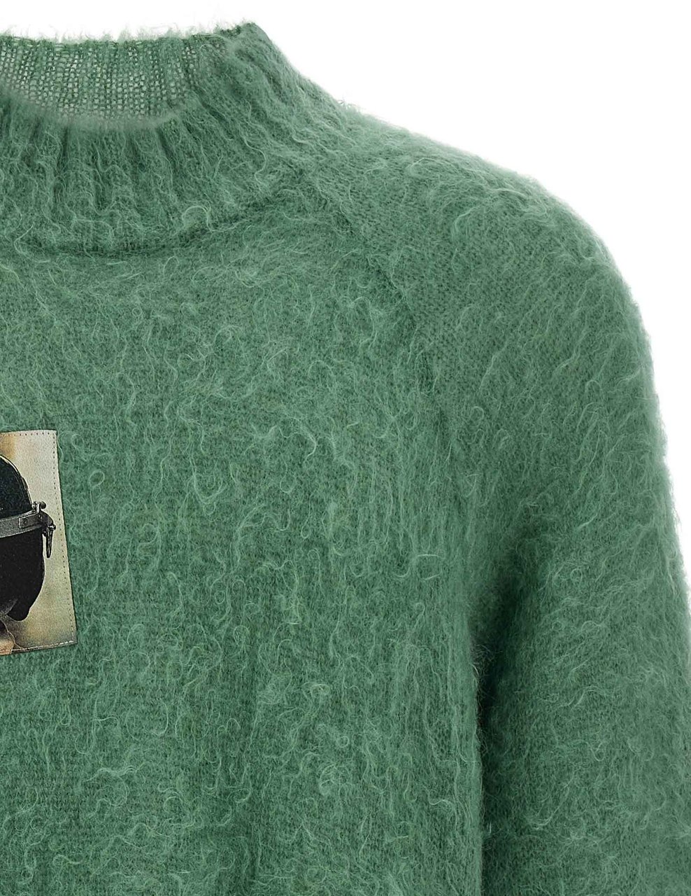 Undercover Bicolor Wool Cardigan Groen