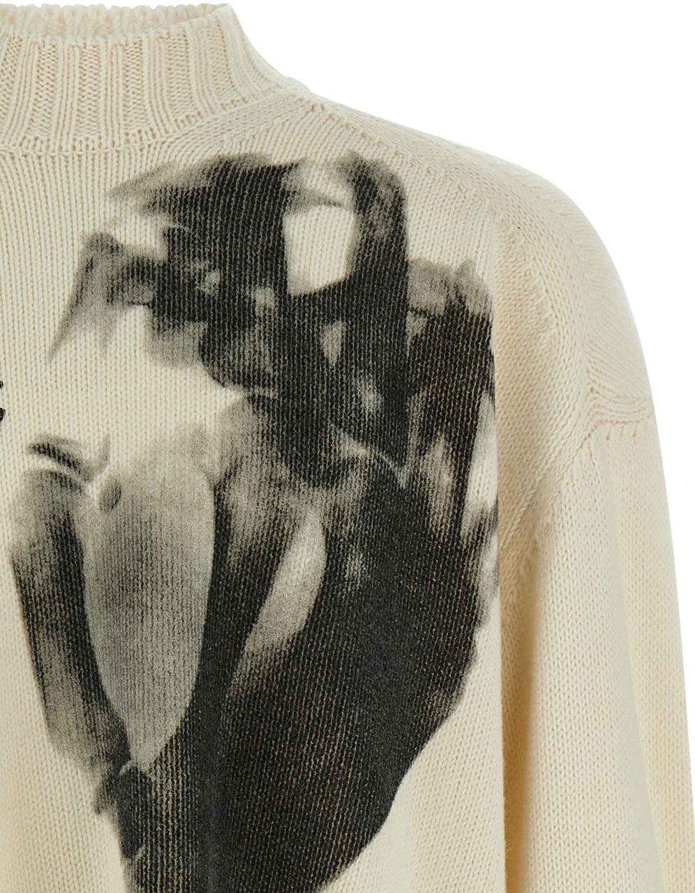 Undercover White Wool Cardigan Wit