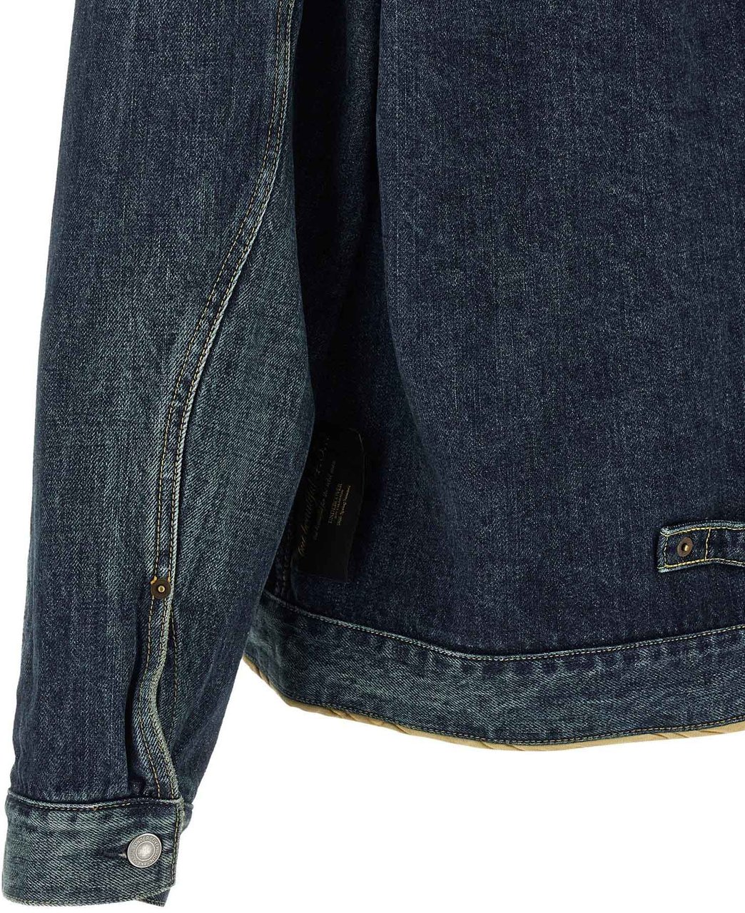 Undercover Blue Cotton Denim Jacket Blauw
