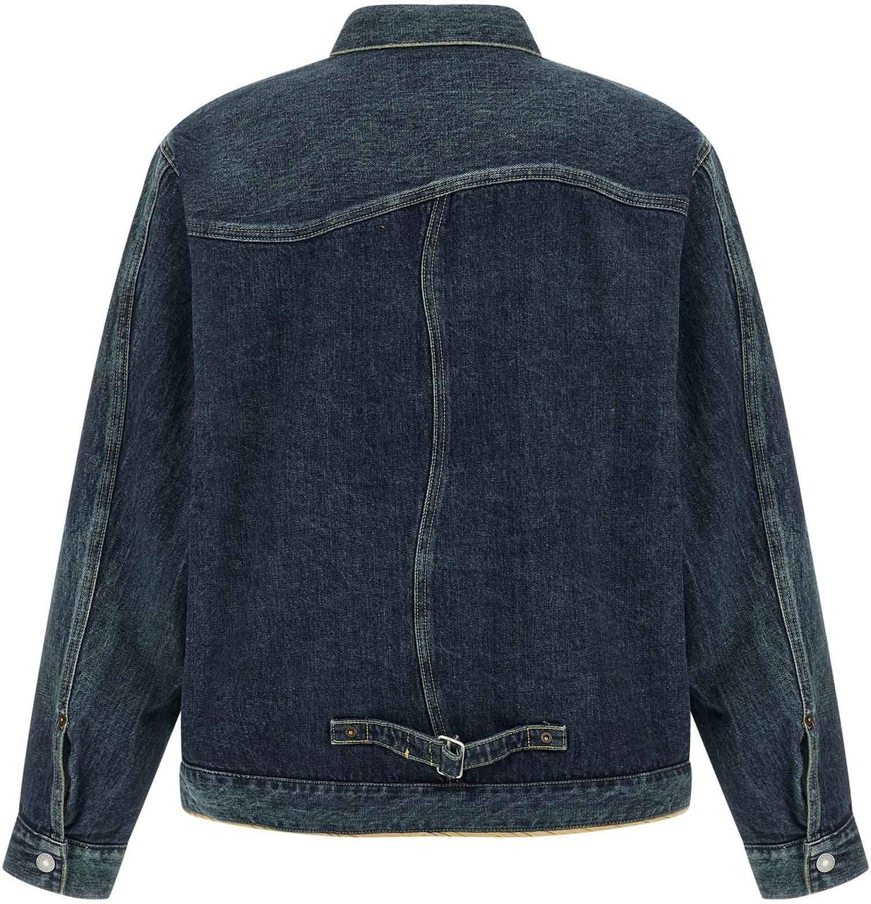 Undercover Blue Cotton Denim Jacket Blauw