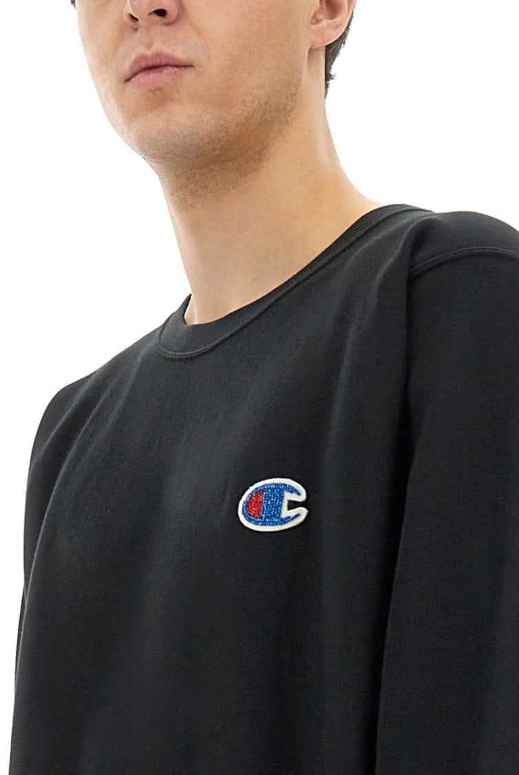 Undercover Oversized Black T-Shirt With Logo Patches Zwart