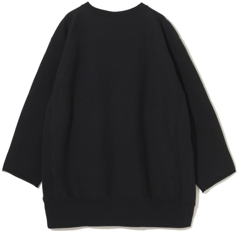 Undercover Oversized Black T-Shirt With Logo Patches Zwart