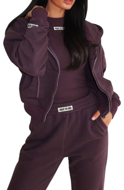 Unique The Label Dames Vest Paars