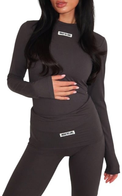 Unique The Label Dames T-shirt Grijs