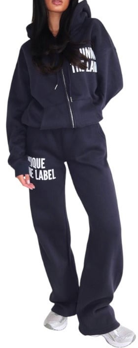 Unique The Label Dames Broek Blauw