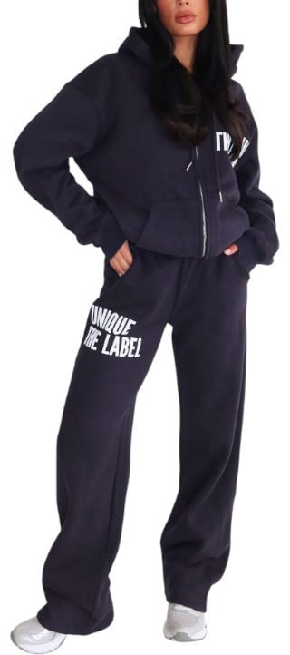 Unique The Label Dames Broek Blauw