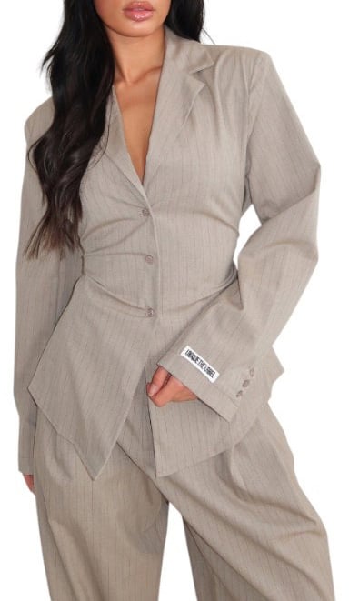 Unique The Label Dames Blouse Bruin