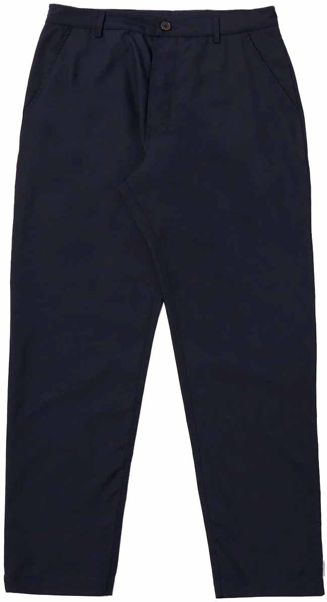 Universal Works universal works military chino coton tropical navy Blauw