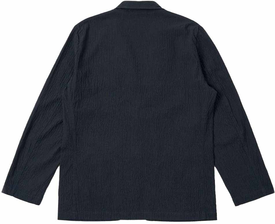 Universal Works universal works two button jacket coton navy Blauw