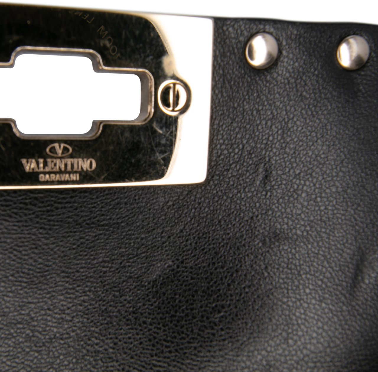 Valentino Medium Suede Rockstud Spike Satchel Zwart