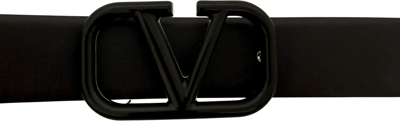 Valentino Valentino Garavani VLogo Gürtel aus Leder 80cm Dunkelbraun / neuwertig Bruin