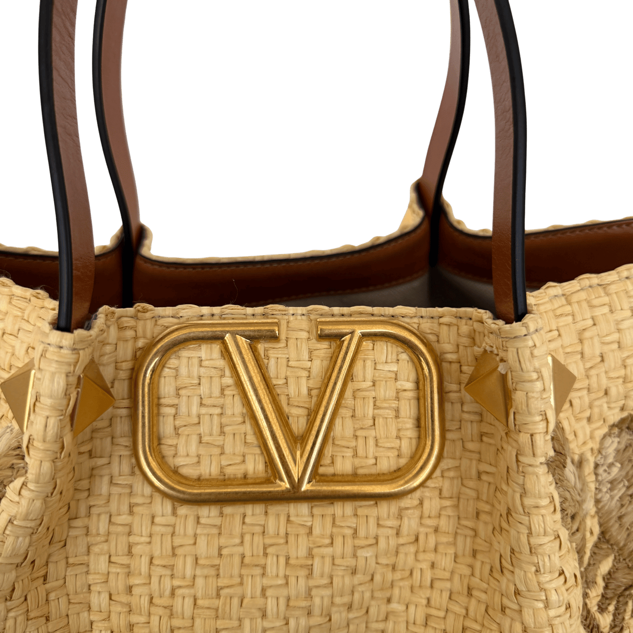 Valentino Valentino Garavani VLogo Signature Tote Bag Beige / sehr gut Beige