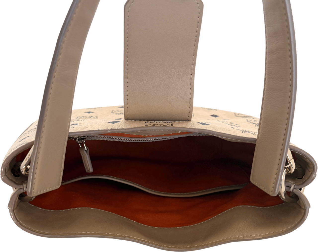 Valentino MCM Visetos Hobo Bag Beige / neuwertig Beige