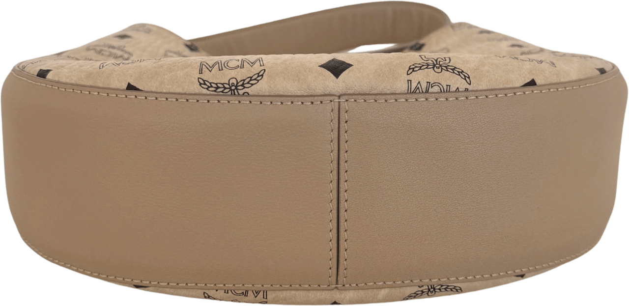Valentino MCM Visetos Hobo Bag Beige / neuwertig Beige