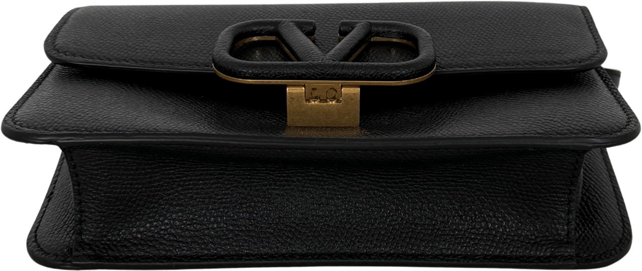 Valentino Valentino Garavani Vsling Schultertasche Small Schwarz / neuwertig Zwart