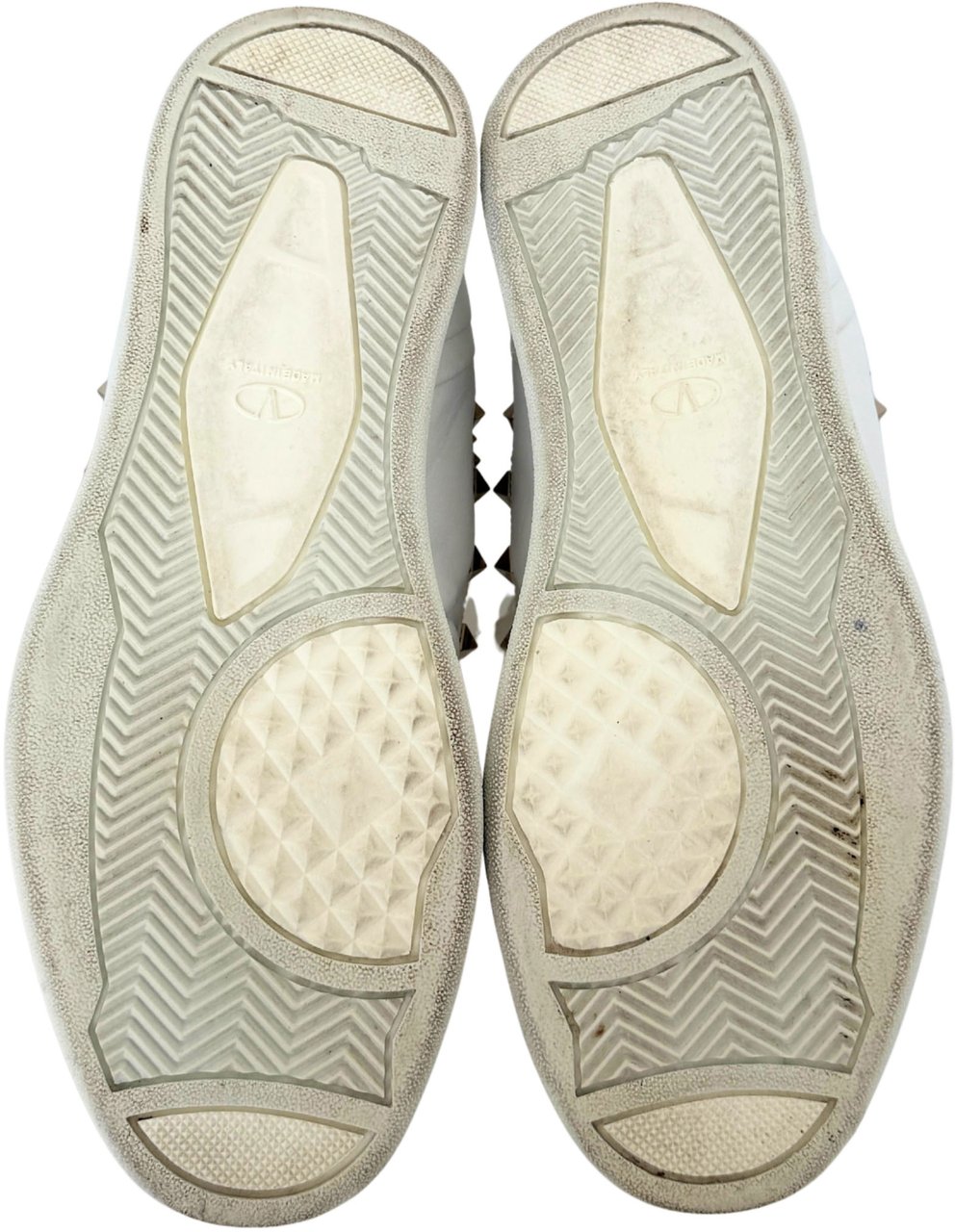 Valentino Valentino Garavani Rockstud High-Top Sneakers Size 38 White / very good Wit