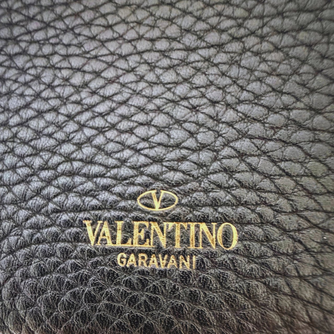 Valentino Garavani Rockstud Phone Case Leather Black / Very Good Zwart