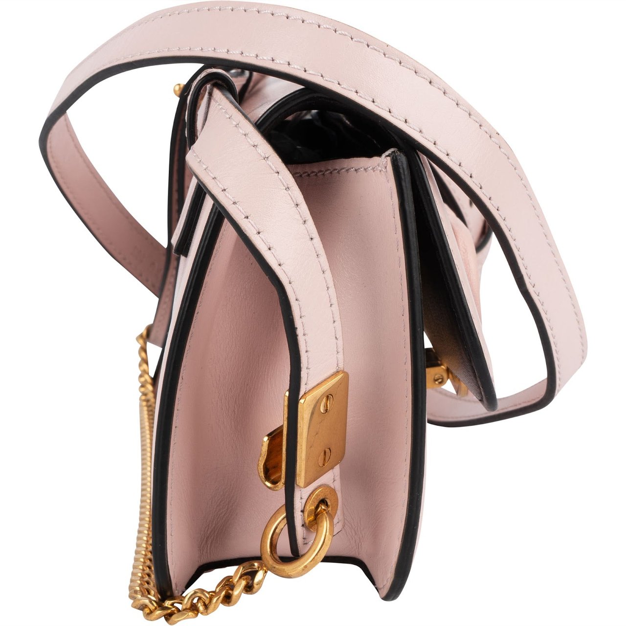 Valentino Garavani Pink Leather Vlogo Crossbody Bag Rood