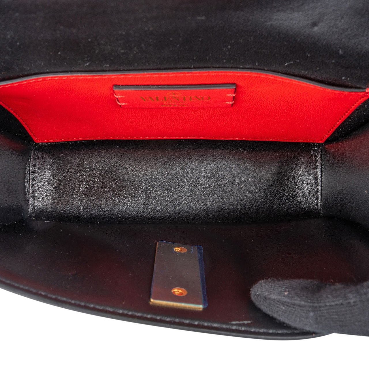 Valentino Garavani Pink Leather Vlogo Crossbody Bag Rood