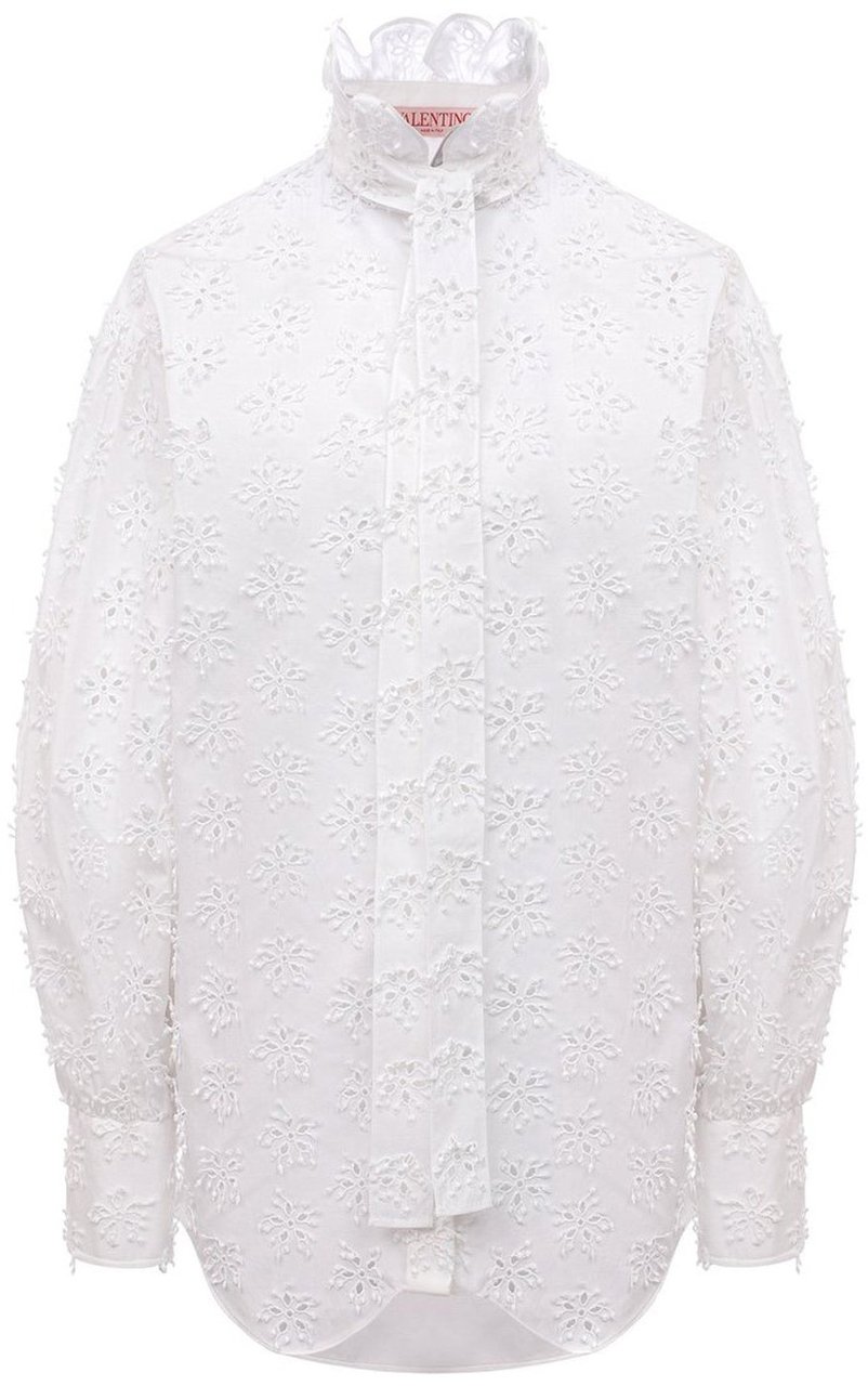 Valentino Valentino Cotton Shirt Wit