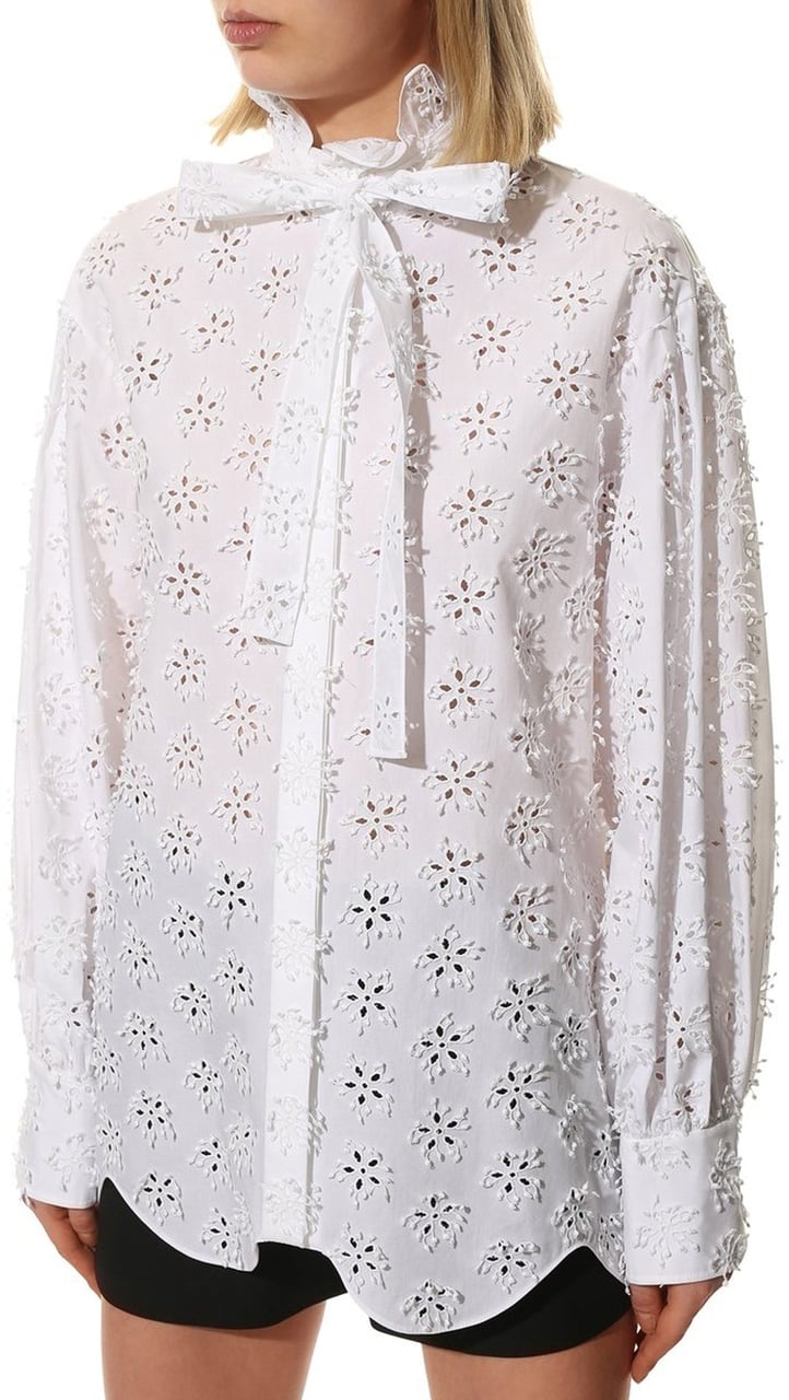 Valentino Valentino Cotton Shirt Wit
