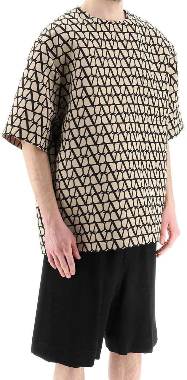 Valentino Valentino Iconographe Crewneck T-Shirt Bruin