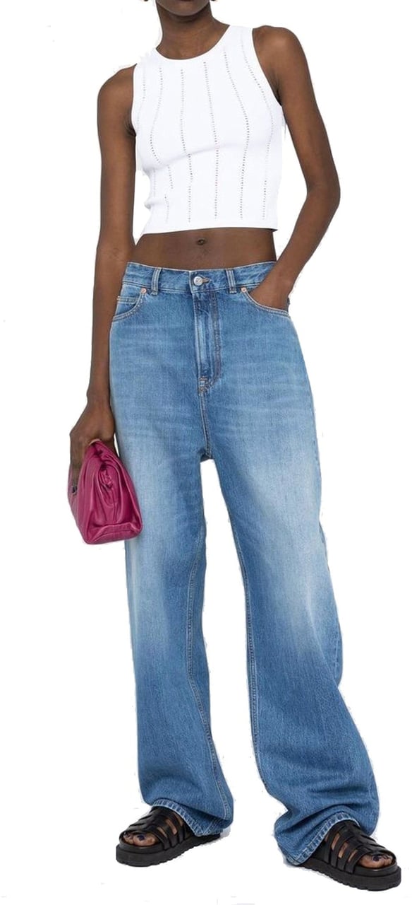 Valentino Archive Patch Jeans Blauw