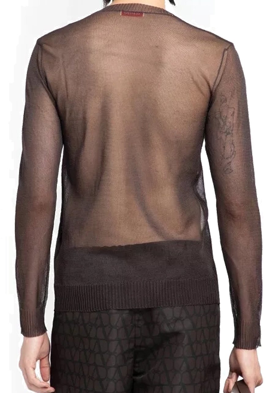Valentino Semi-Transparent Sweater Bruin