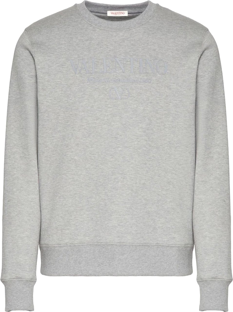 Valentino Garavani Cotton Logo Sweatshirt Grijs