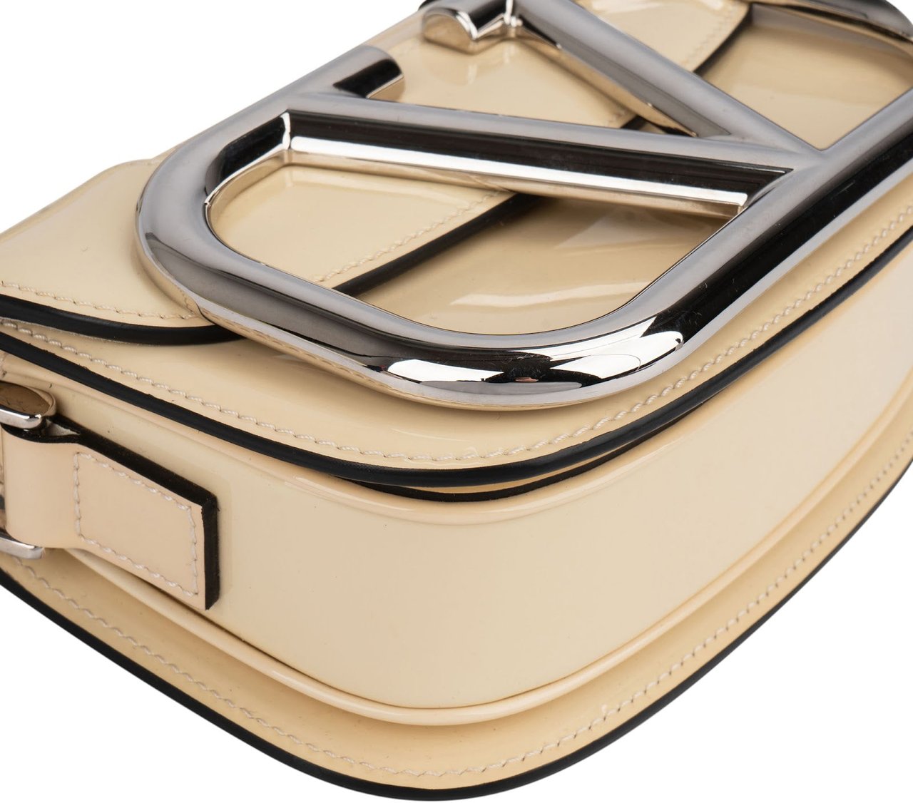 Valentino Valentino Garavani Patent Leather VLogo Locò Supervee Small Crossbody Bag Divers