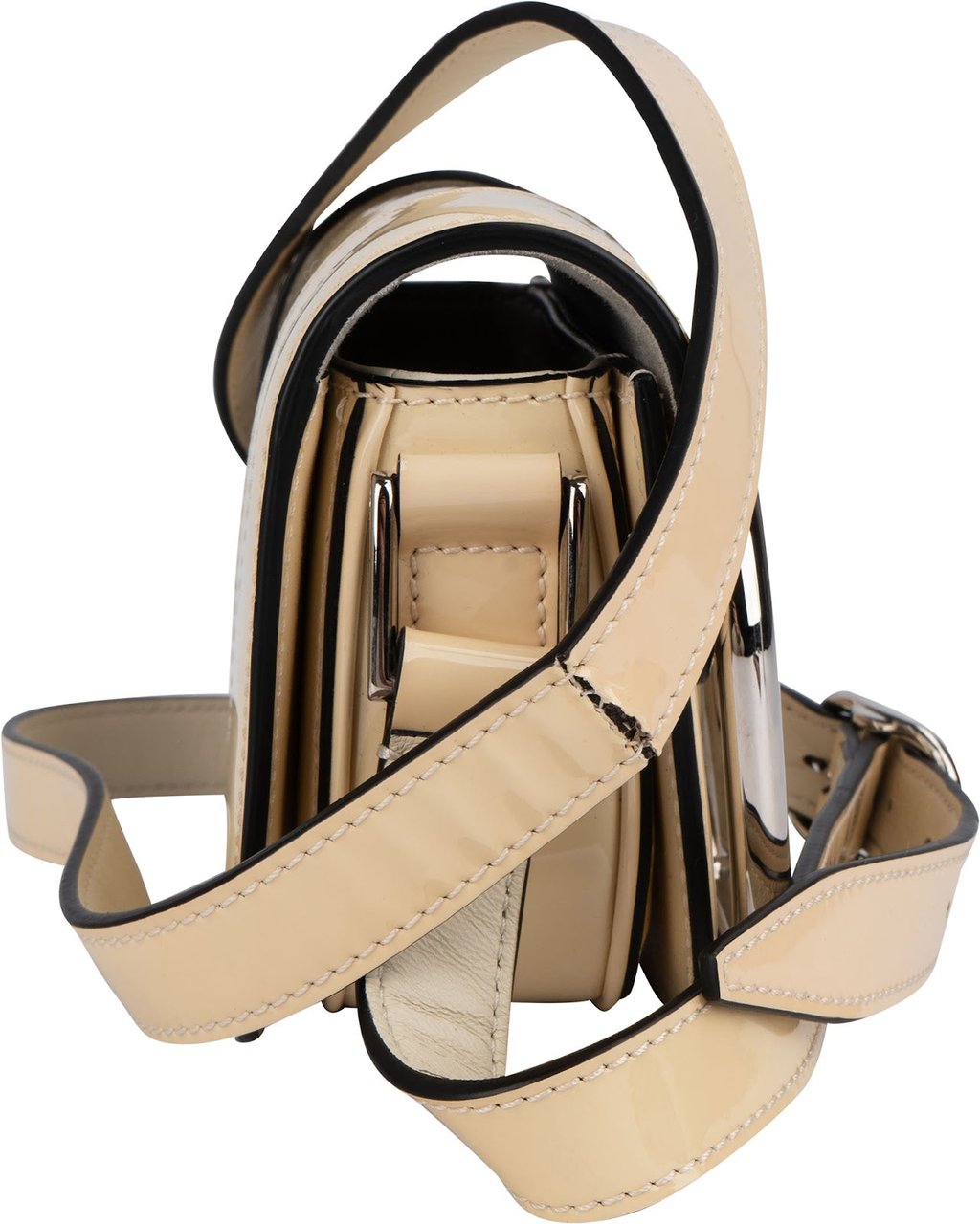 Valentino Valentino Garavani Patent Leather VLogo Locò Supervee Small Crossbody Bag Divers